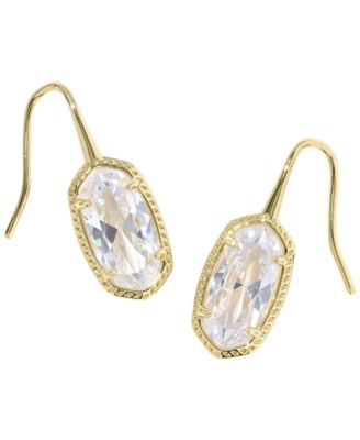 Cubic Zirconia Lee Luxe Oval Drop Earrings