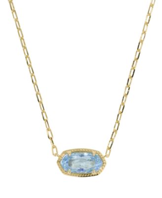 Cubic Zirconia Oval Elisa Luxe Pendant Necklace