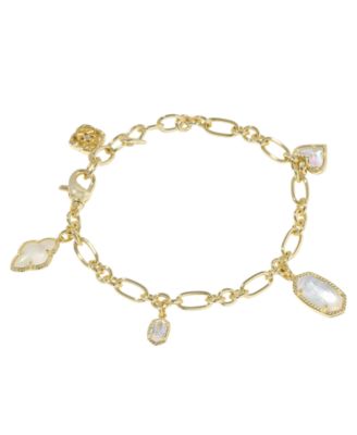Multi-Stone & Imitation Pearls Icon Charm Bracelet