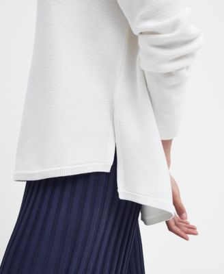 Women's Marine Side-Split Knitted Jumper