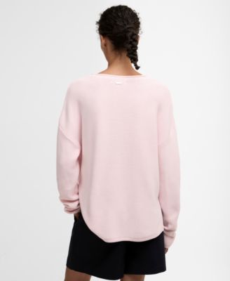 Women's Marine Dropped-Shoulder Knitted Jumper
