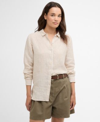 Women's Marine Relaxed-Fit Stripe Shirt