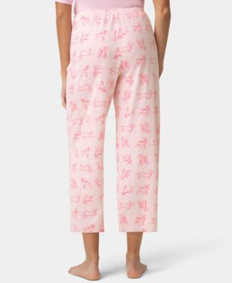 Women's Printed Capri Mid-Rise Pants