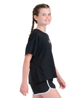 Girls' 8-16 Short-Sleeve Drop Shoulder T-Shirt