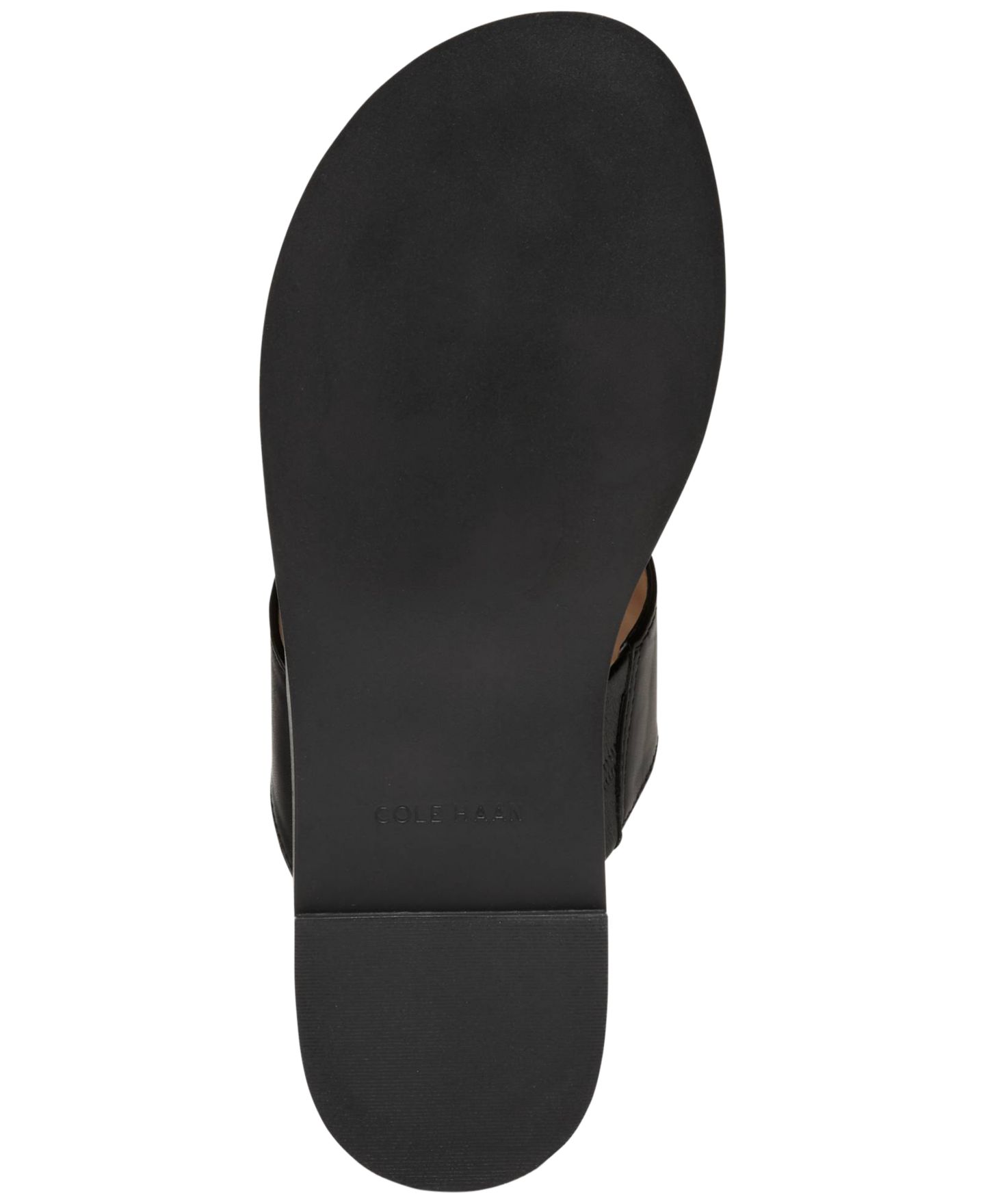 Женские сандалии Cole Haan Flynn Thong, цвет: Чёрный кожаный — фото 5