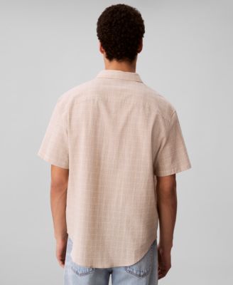 Men's Short-Sleeve Crinkle Poplin Shirt