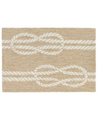 Capri Ropes 1'8"x2'6" Area Rug