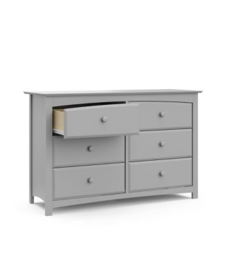 Kenton 6 Drawer Universal Double Dresser - Pebble Gray