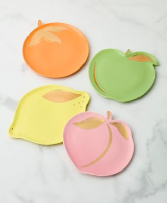 Tutti Fruity Tidbit Plates, Set of 4