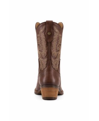 Women's Leather Boots Western Style