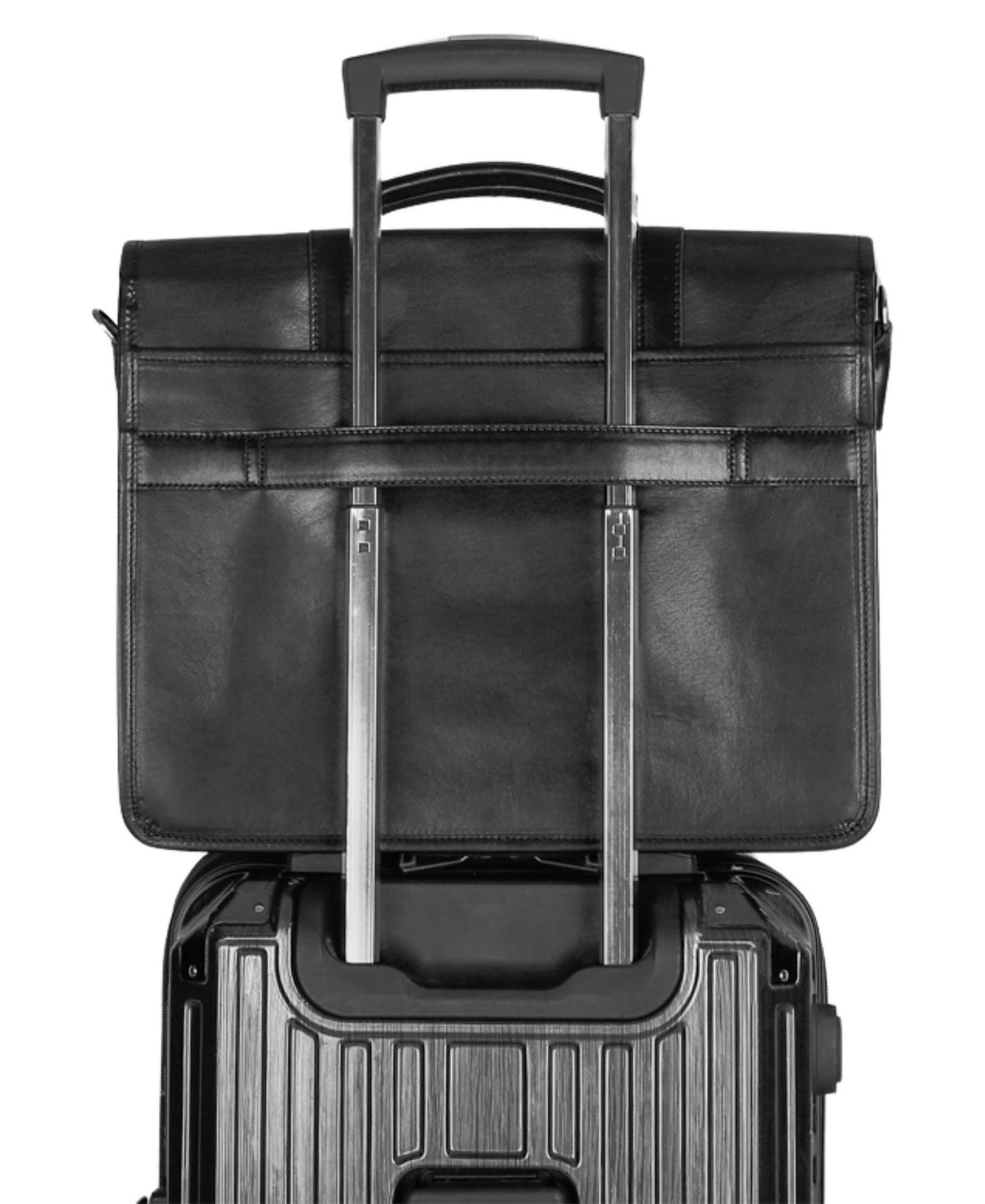 Мужская сумка Mancini Laptop Briefcase, цвет: Чёрный — фото 5