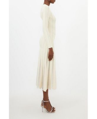 Women's Filament Full Skirt Knit Midi Dress