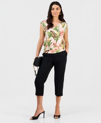 Petite Capri Slim Trousers