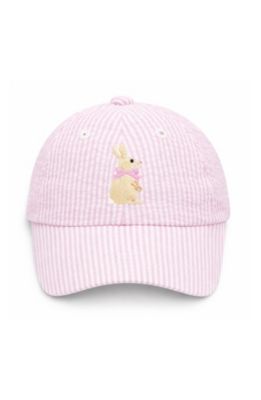 Little/Big Girls Bunny Bow Baseball Hat