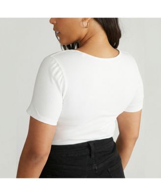 Plus Size Scoop Neck Tee