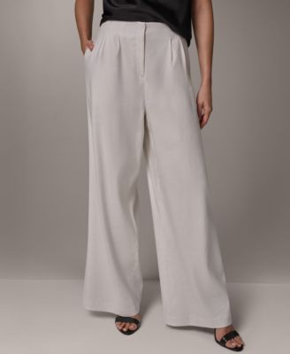 Women's Pleated Wide-Leg Pants