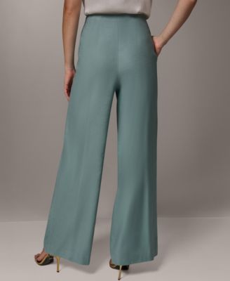 Women's Pleated Wide-Leg Pants