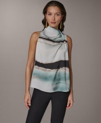 Women's Cowl Neck Sleeveless Top