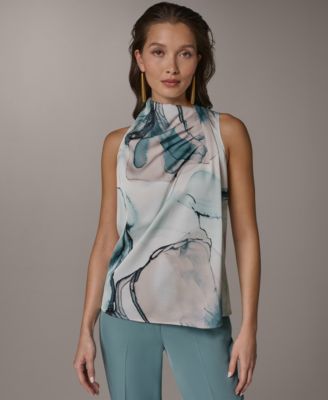 Women's Cowl Neck Sleeveless Top