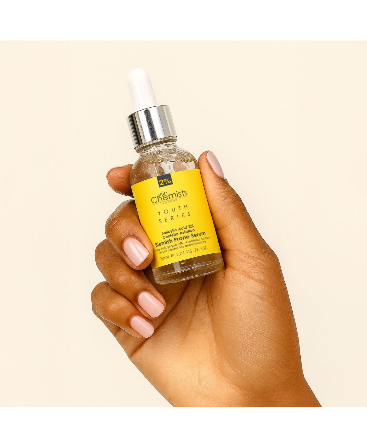 skinChemists Anti-Aging Acne Prone Serum Salicylic Acid 2%, Centella Asiatica 3% 30ml