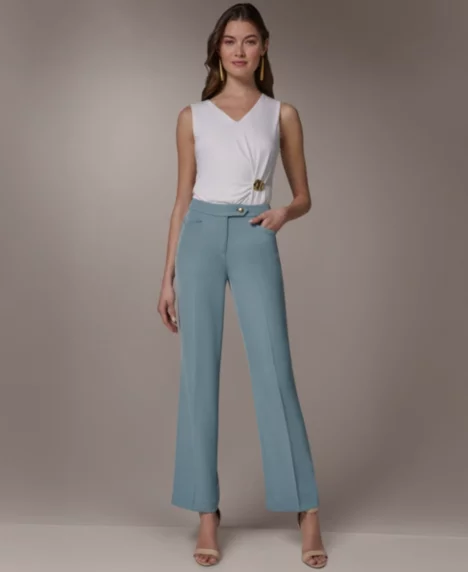 Petite Straight Leg Pants - Waterlily