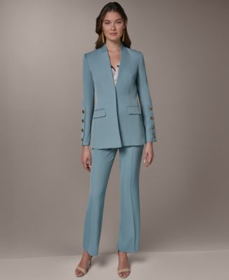Petite Collarless Blazer