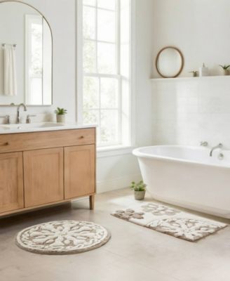 Casablanca Tufted Cotton Bath Rug, 20" x 30"