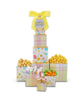 Alder Creek Gift Baskets Egg-cellent Candy and Treats Easter Tower Gift ...