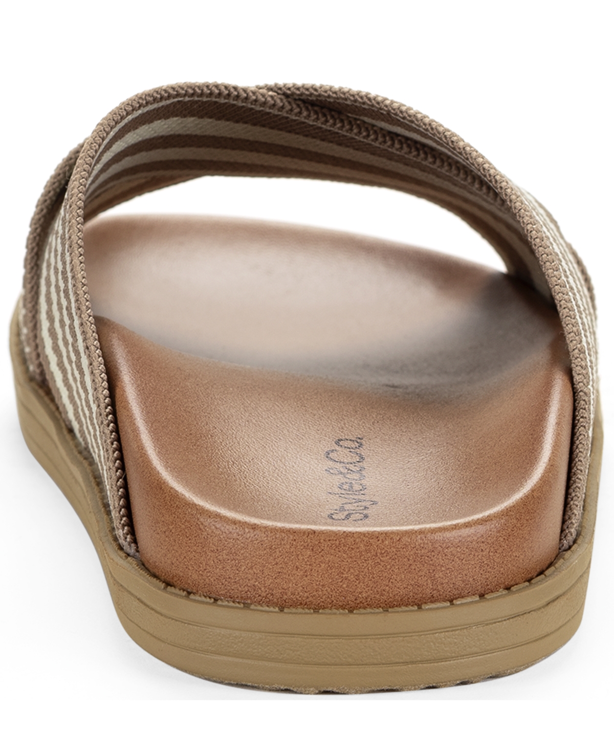 Style & Co Women's Roryy Knit X-Band Footbed Sandals, Macy's Exclusive