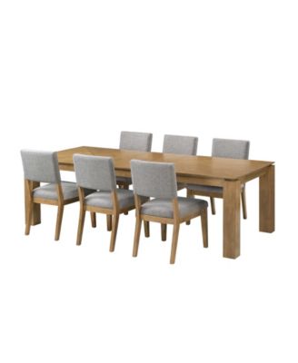 Selby 7-Pc. Dining Set (1 Dining Table + 6 Chairs)