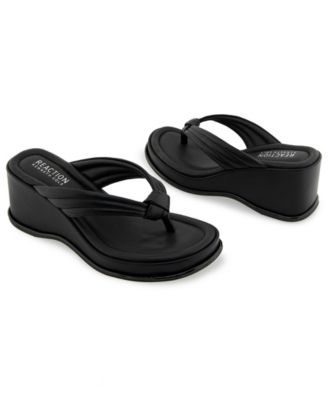 Kenneth Cole Reaction Women's Rixton Wedge Thong Sandals - Macy's
