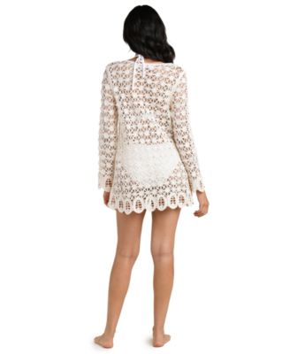 Women's Serenity Crochet Cover-Up Kimono