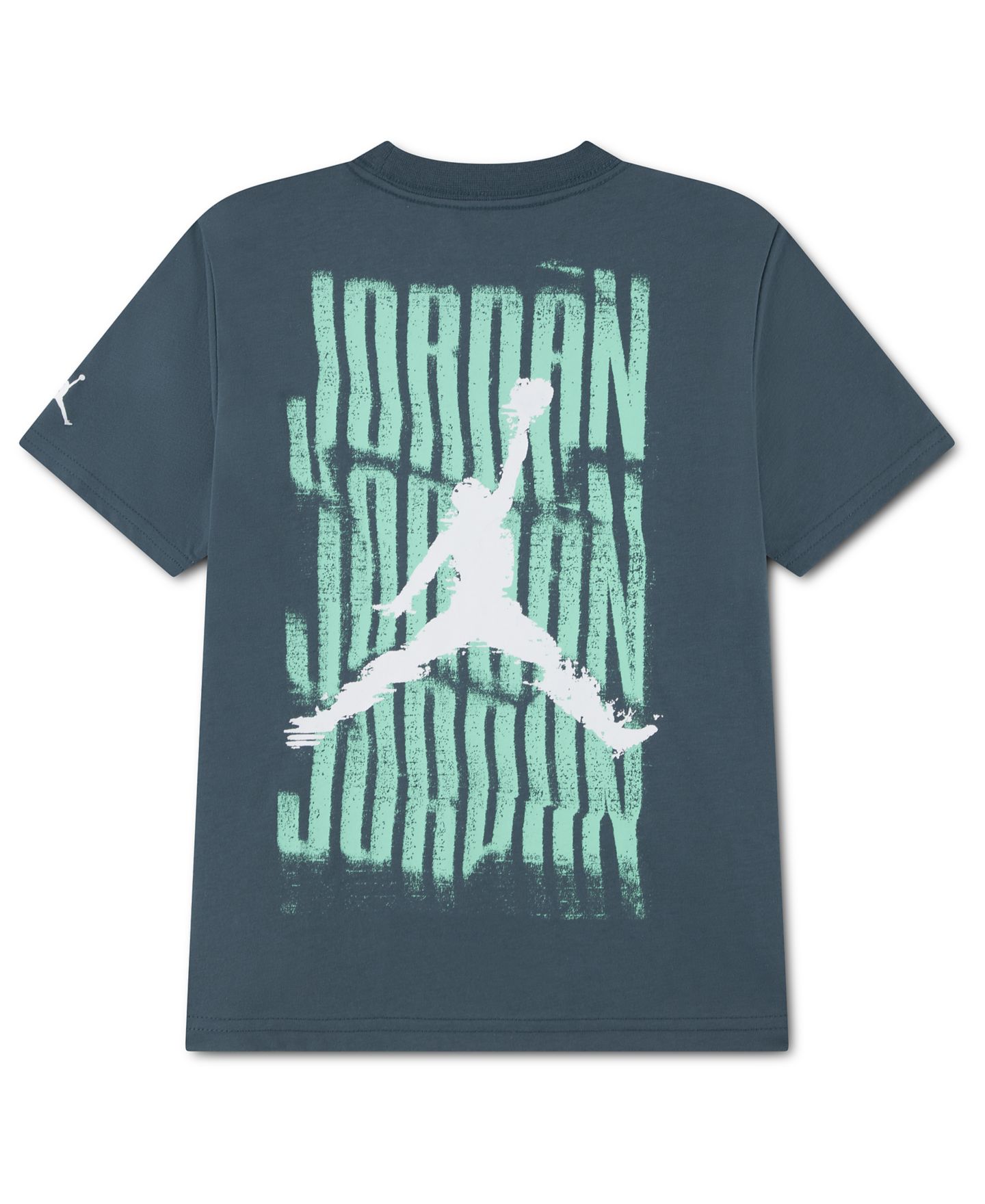 Футболка Jordan Crewneck T-Shirt для мальчиков, цвет: Зелёный — фото 2
