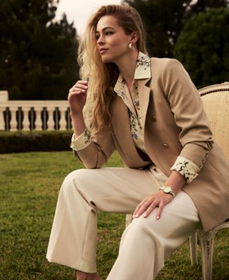 Women's Floral-Printed Button-Front Blouse