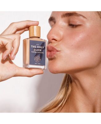 Only Glow Tinted (light) Face Oil, Organic Skincare Bronzer, Tinted Hydrating Moisturizer, Light Bronzer, 1 fl oz