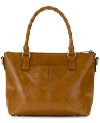 Zora Medium Leather Top Handle Crossbody Bag