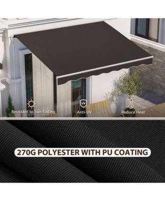 12' x 10' Electric Retractable Awning w/ Remote Controller,