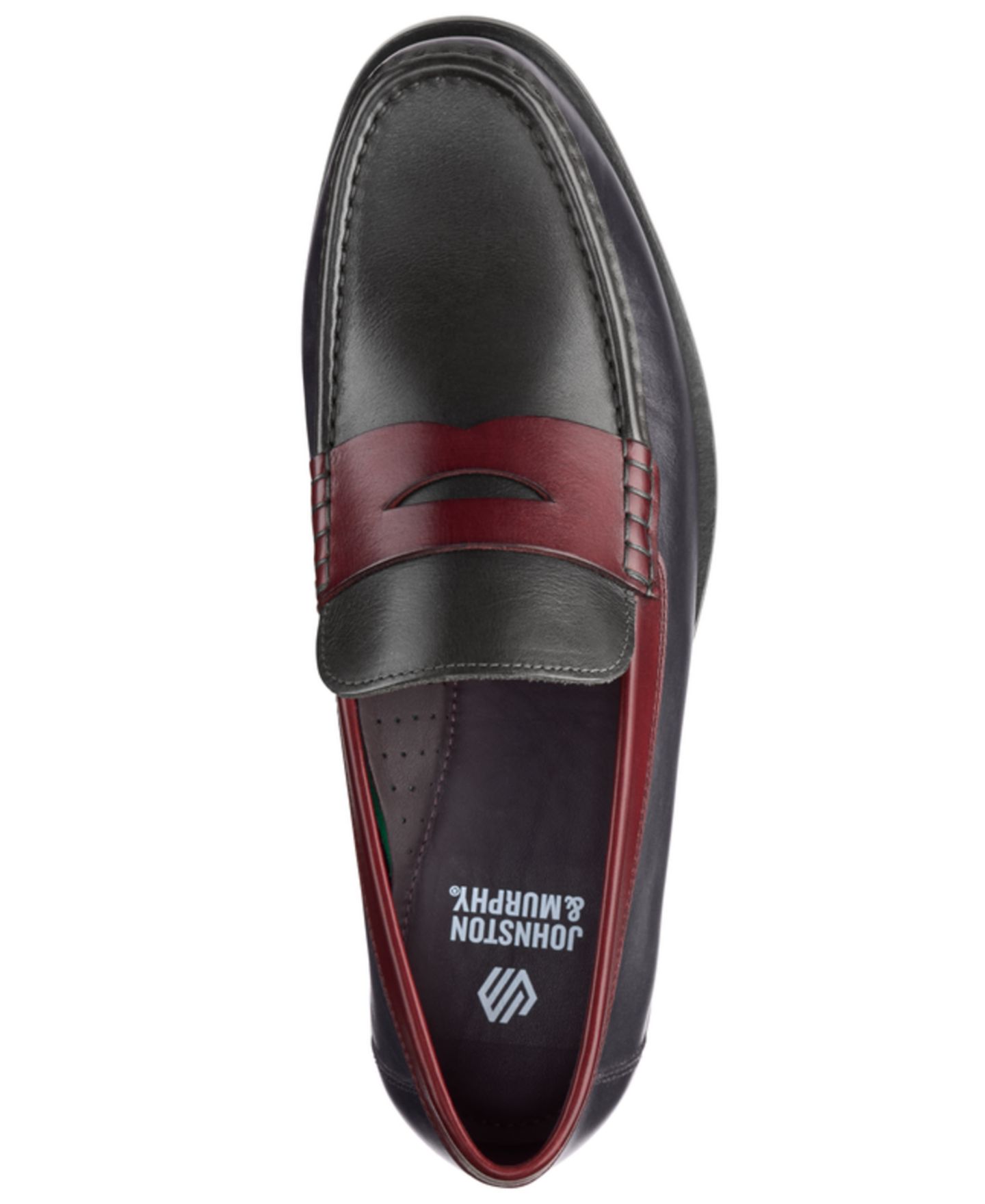 Мужские туфли Johnston & Murphy Humphrey Penny Loafer, цвет: Тёмно-синий / Оливковый — фото 4