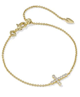 Cross Cubic Zirconia Chain Bracelet