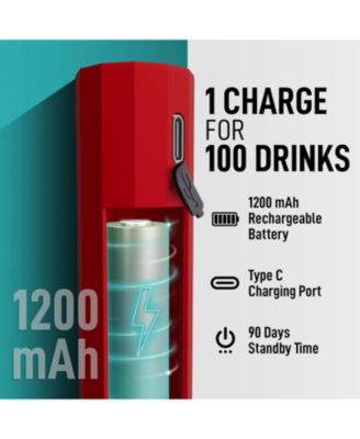 Froth N Go Rechargeable Milk Frother with Case for Lattes