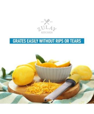 Stainless Steel Zester Grater with Handle for Cheese & Vegetables