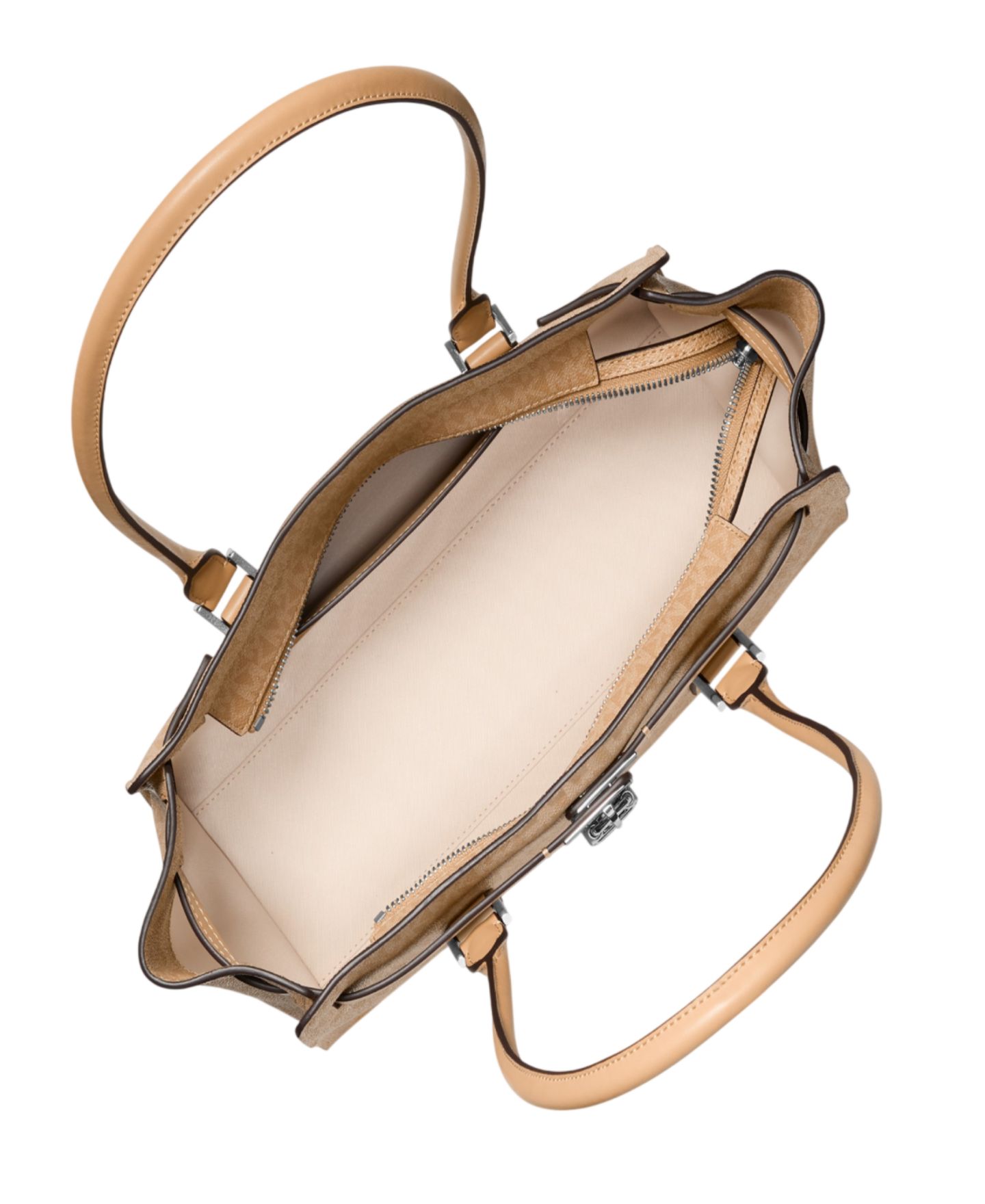 Женская сумка Michael Kors Hamilton East West Small Tote Handbag, цвет: Арахисовый — фото 2