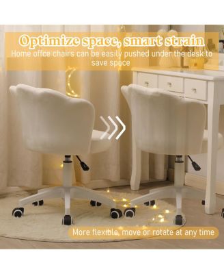 Velvet Office Chair, 360 Swivel Adjustable Height Task Chair