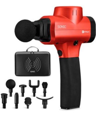 Handheld Massage Gun – Deep Tissue Massager Gun for Sore Muscles, Portable Hand Held Massager with 8 Heads & 5 Speeds