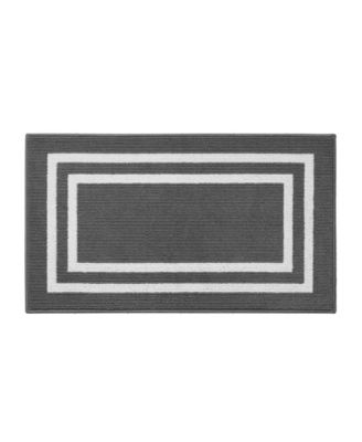 Double Border Runner Rug, 26" x 45"