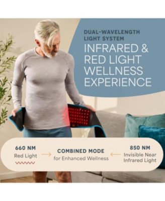 Red Light Therapy Belt – Wireless 660nm 850nm Infrared Light Therapy Belt for Belly Fat, Hips & Pain Relief, Heating Pad Wrap