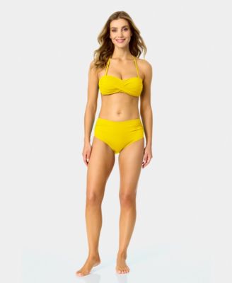 Women's Solid Twist-Front Bikini Top