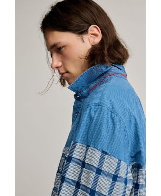 Men's Patch checks shirt