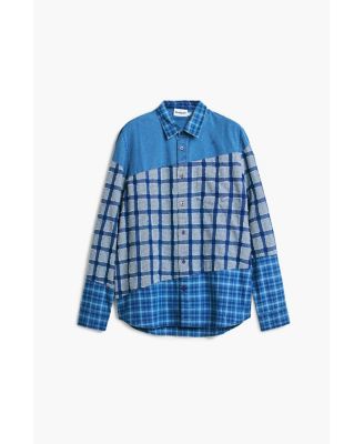 Men's Patch checks shirt