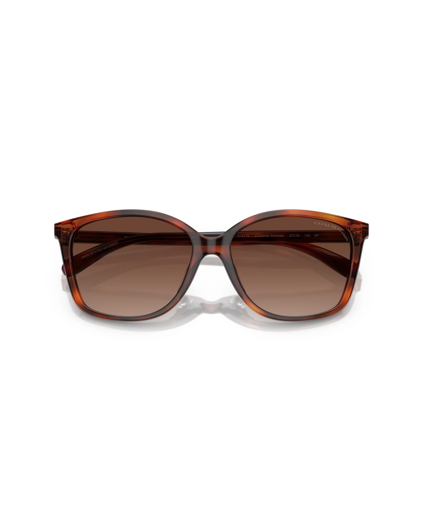 Женские солнцезащитные очки Coach Polarized Sunglasses, CH558 HC8361U, цвет: Карамельный черепаховый — фото 5